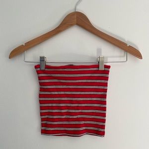 Brandy Melville ‘Jenny’ red striped tube top